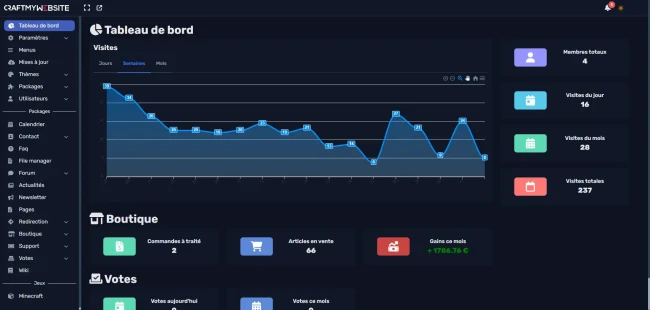 Boutique e-commerce propuls&eacute;e par le CMS